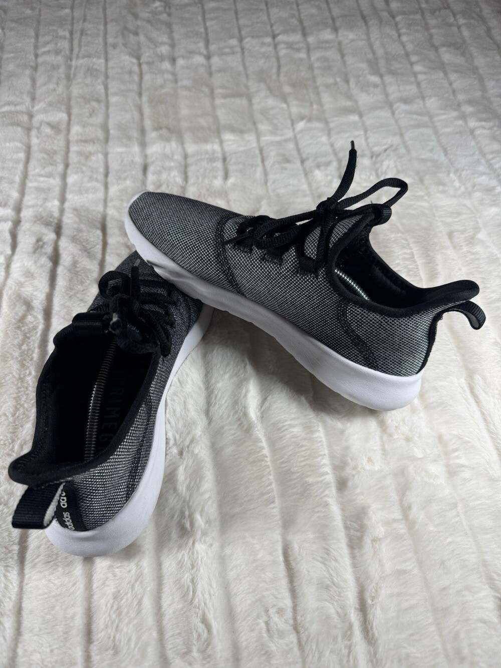 Adidas Cloudfoam Pure Men’s Running Shoes US 8 Black Gray White Sneakers